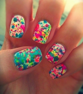 colorful, cute nails and nails