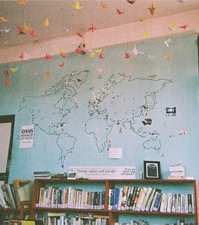 books, library and room