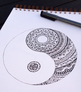 art, black and drawing