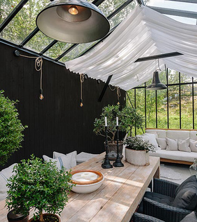 black, black and white and chair