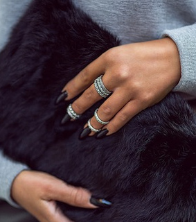 accessories, black and white and bracelet