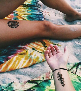 batik, colors and henna