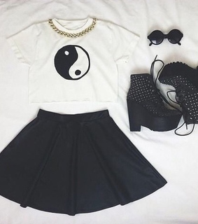 background, black and white and clothes