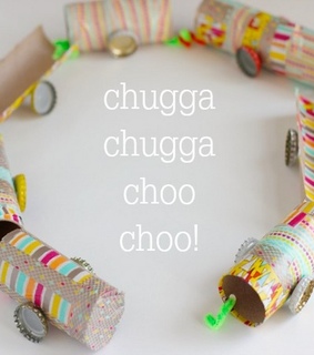 diy tutorial, DIY Paper Train and Kids Paper Train