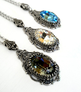 gothic necklace, applebite jewelry and swarovski necklace
