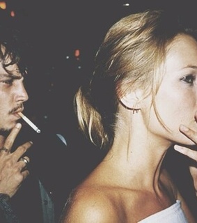 couple, elegant and johnny depp