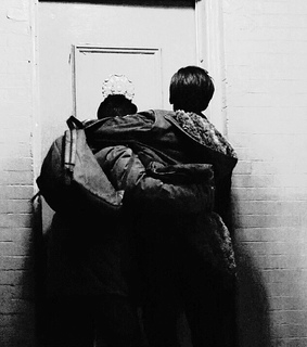 black and white, cameron monaghan and couple