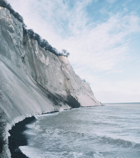 beach, blue and cliff