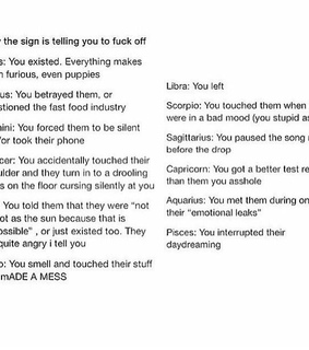 aquarius, aries and cancer