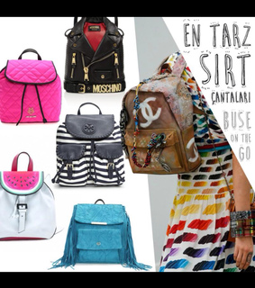 backpack, black and blue