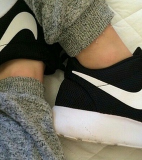 black, nike and run