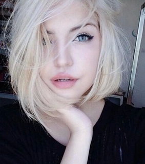 beauty, blond and blue eyes