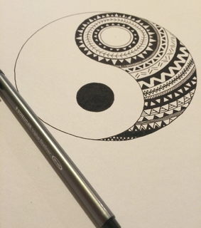 aztec, black and black and white