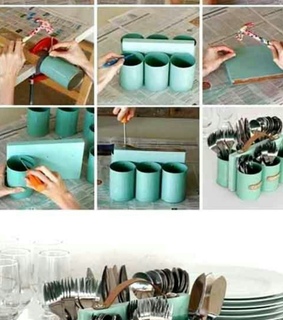 cans, cutlery and diy