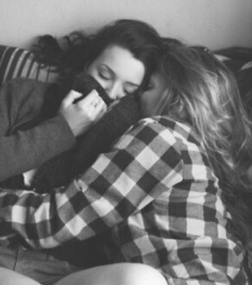 couple, lesbian and cuddle