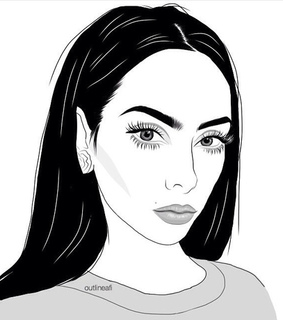 grunge, outline and black and white