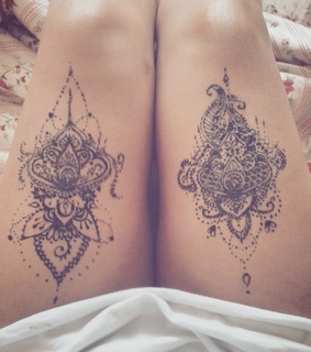 art, flower and henna