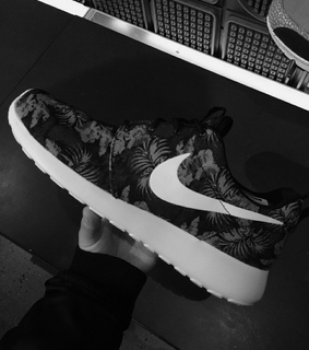 black, nike and shoes