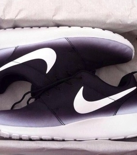 black and white, fit and nike