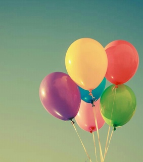 balloon, fly and happy