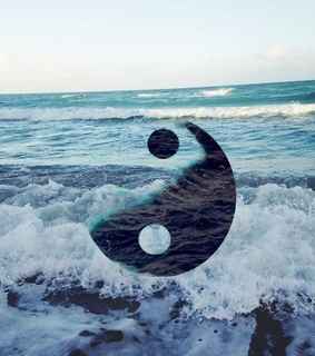 black, black and white and ocean