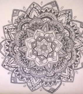 draw, drawing and flowers