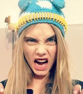 cara delevingne and funny face