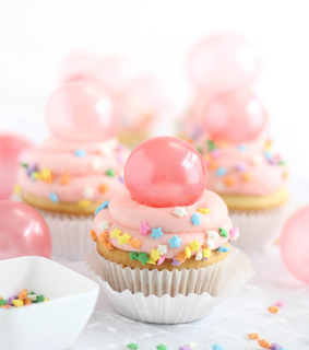 bubble gum, cupcake and food