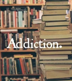 addiction, books and library
