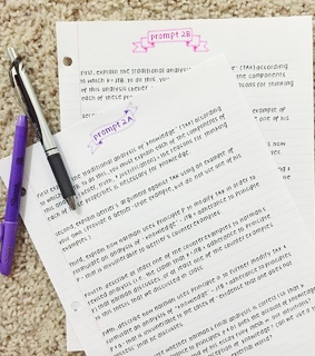 hand writing, notes and study