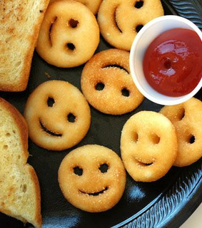 chip, food and ketchup