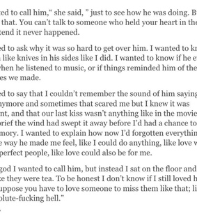 heartbreak, love and poems