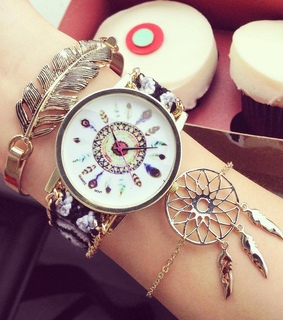 beautiful, bracelet and dreamcatcher