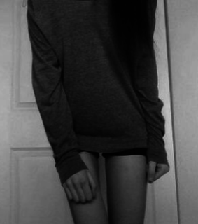 anorexia, black and white and girl