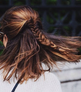 beige, braid and brown