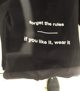 be yourself, black and clothes