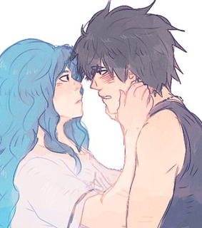 anime, boy and couple