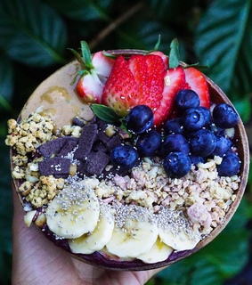 acai, bowl and food