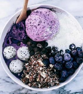 acai, gastronomy and ice cream