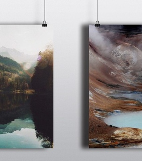 june, calendar and landscape