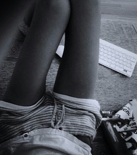 black & white, legs and gap