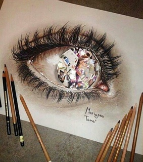 eye, colors and paint