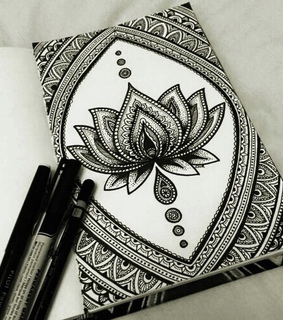 art, mandala and zentagle