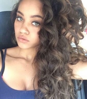 girl, goals and long curly hair