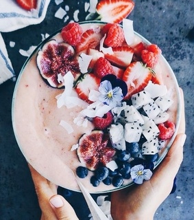 acai, berries and blueberries