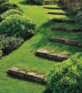 Garden Pathway, Garden Stairs Designs and Garden Stairs DIY