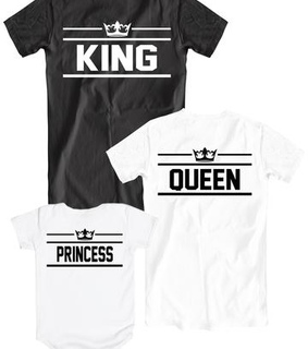 princess, king queen and king queen princess shirts