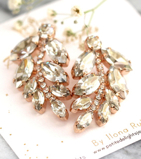 bohemian earrings, bridal and bridal jewelry