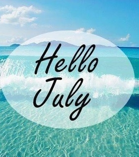 hello july, welcome july and happy 4th of july