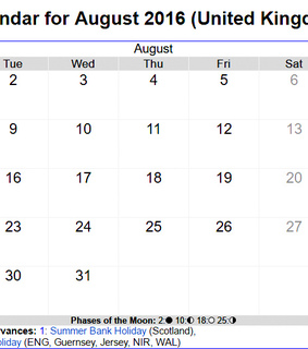Calendar August 2016, August Calendar 2016 and 2016 August Calendar